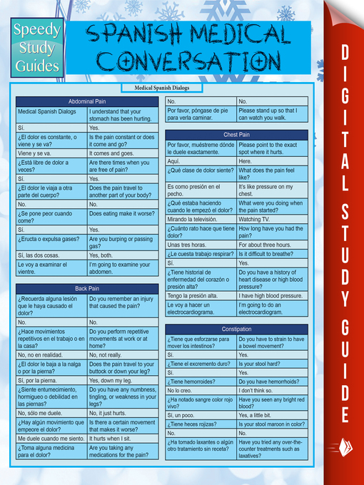 Title details for Spanish Medical Conversation by Speedy Publishing - Wait list